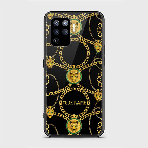 Oppo F19 Pro Cover - Gold Series - HQ Ultra Shine Premium Infinity Glass Soft Silicon Borders Case