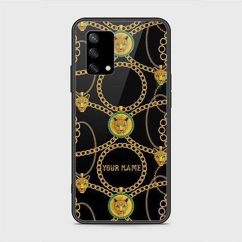 Oppo A74 Cover - Gold Series - HQ Ultra Shine Premium Infinity Glass Soft Silicon Borders Case