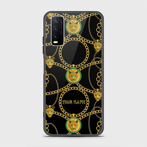 Vivo Y11s Cover - Gold Series - HQ Ultra Shine Premium Infinity Glass Soft Silicon Borders Case