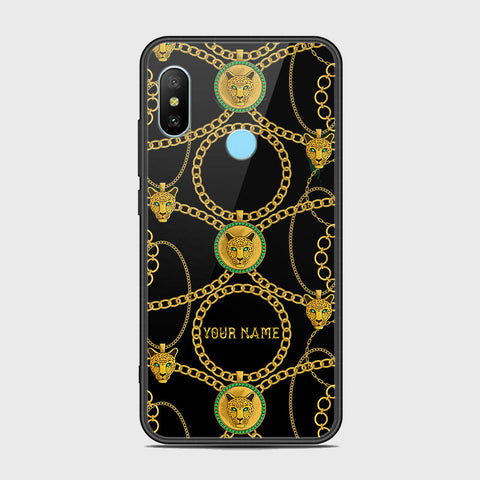 Xiaomi Redmi Note 6 Pro Cover - Gold Series - HQ Ultra Shine Premium Infinity Glass Soft Silicon Borders Case