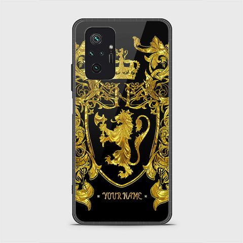 Xiaomi Redmi Note 10 Pro 4G Cover - Gold Series - HQ Ultra Shine Premium Infinity Glass Soft Silicon Borders Case