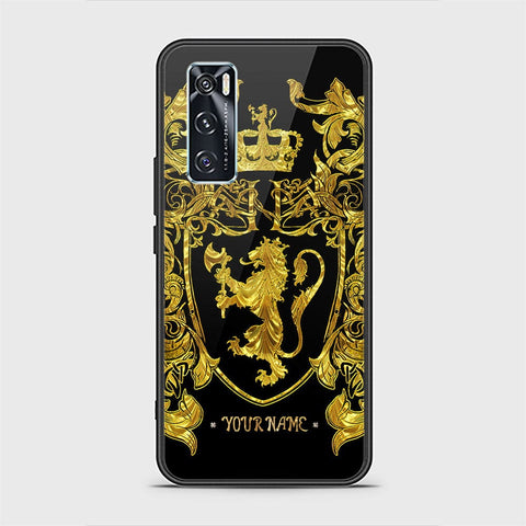 Vivo V20 SE Cover - Gold Series - HQ Ultra Shine Premium Infinity Glass Soft Silicon Borders Case