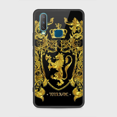 Vivo Y17 Cover - Gold Series - HQ Ultra Shine Premium Infinity Glass Soft Silicon Borders Case