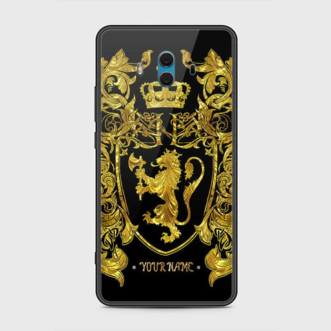 Huawei Mate 10 Cover - Gold Series - HQ Ultra Shine Premium Infinity Glass Soft Silicon Borders Case