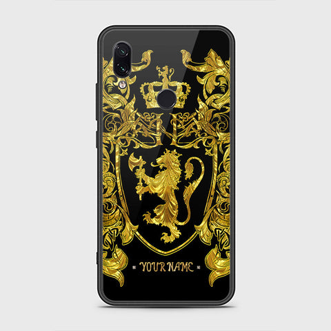 Xiaomi Redmi Note 7 Cover - Gold Series - HQ Ultra Shine Premium Infinity Glass Soft Silicon Borders Case