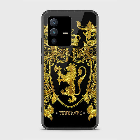 Vivo V23 5G Cover - Gold Series - HQ Ultra Shine Premium Infinity Glass Soft Silicon Borders Case