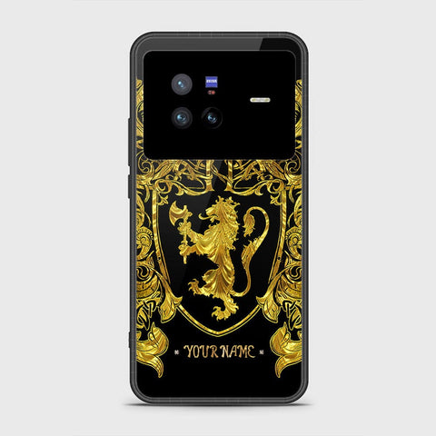 Vivo X80 Cover - Gold Series - HQ Ultra Shine Premium Infinity Glass Soft Silicon Borders Case