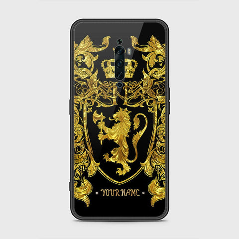 Oppo Reno 2F Cover - Gold Series - HQ Ultra Shine Premium Infinity Glass Soft Silicon Borders Case