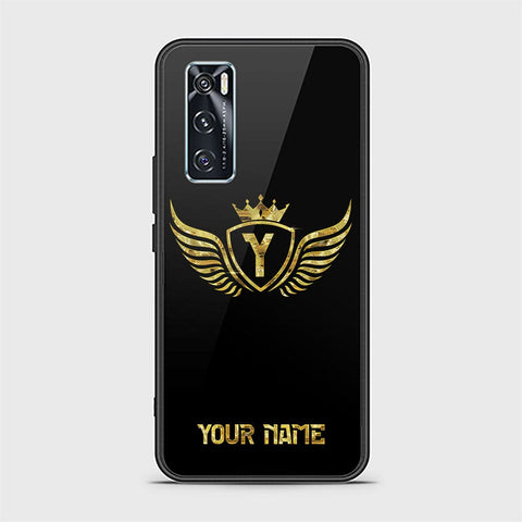 Vivo V20 SE Cover - Gold Series - HQ Ultra Shine Premium Infinity Glass Soft Silicon Borders Case