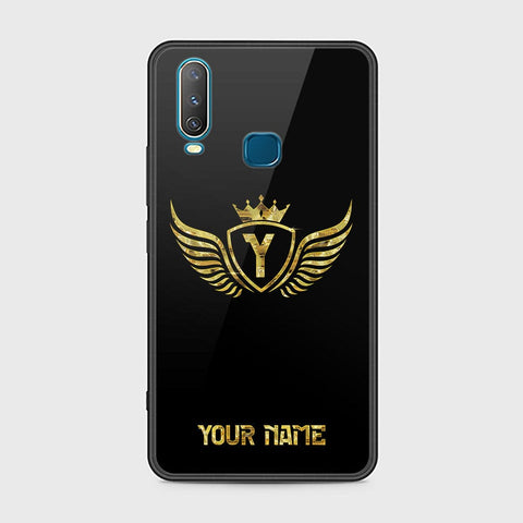 Vivo Y17 Cover - Gold Series - HQ Ultra Shine Premium Infinity Glass Soft Silicon Borders Case