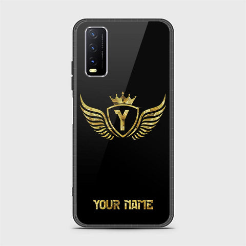 Vivo Y20 Cover - Gold Series - HQ Ultra Shine Premium Infinity Glass Soft Silicon Borders Case