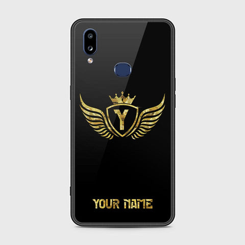 Samsung Galaxy A10s Cover - Gold Series - HQ Ultra Shine Premium Infinity Glass Soft Silicon Borders Case