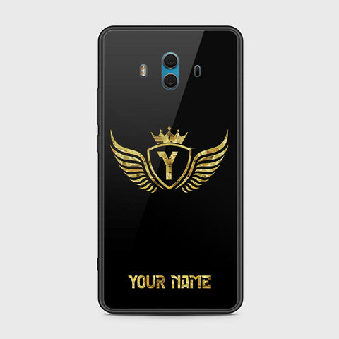 Huawei Mate 10 Cover - Gold Series - HQ Ultra Shine Premium Infinity Glass Soft Silicon Borders Case