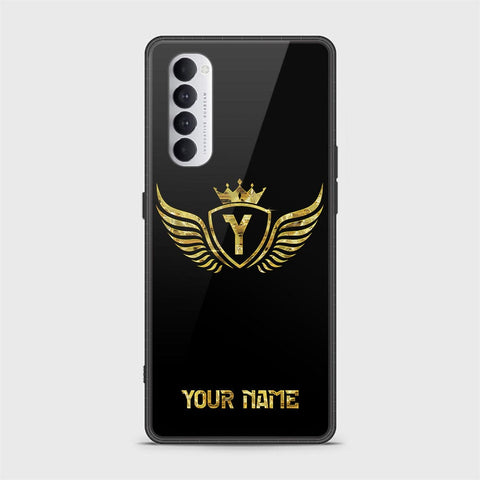 Oppo Reno 4 Pro Cover - Gold Series - HQ Ultra Shine Premium Infinity Glass Soft Silicon Borders Case