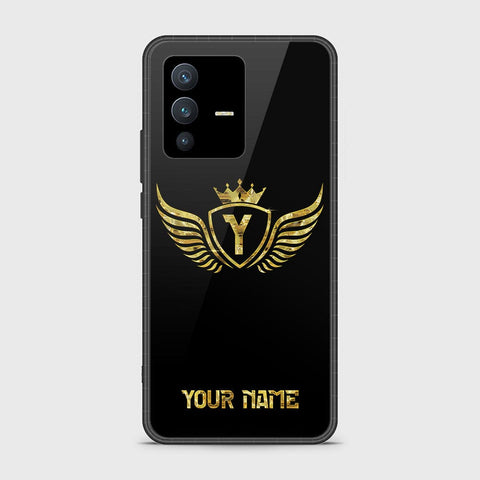 Vivo V23 5G Cover - Gold Series - HQ Ultra Shine Premium Infinity Glass Soft Silicon Borders Case