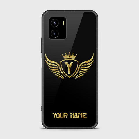 Vivo Y15a Cover - Gold Series - HQ Ultra Shine Premium Infinity Glass Soft Silicon Borders Case