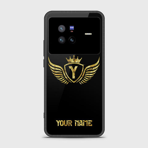 Vivo X80 Cover - Gold Series - HQ Ultra Shine Premium Infinity Glass Soft Silicon Borders Case