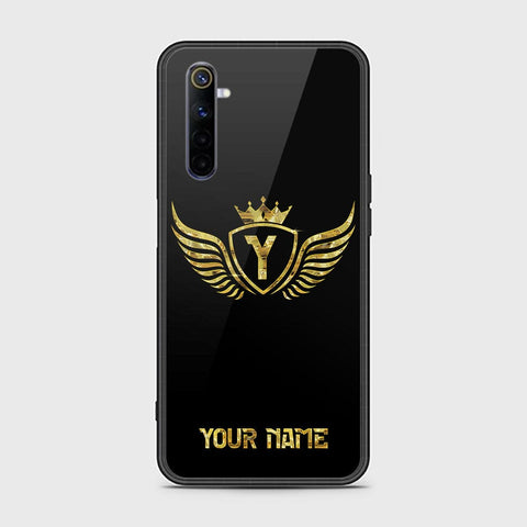 Realme 6 Cover - Gold Series - HQ Ultra Shine Premium Infinity Glass Soft Silicon Borders Case