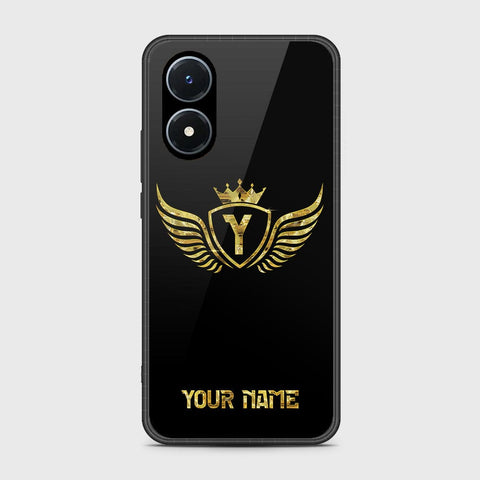 Vivo Y02s Cover - Gold Series - HQ Ultra Shine Premium Infinity Glass Soft Silicon Borders Case