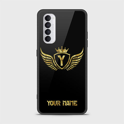 Oppo Reno 4 Pro Cover - Gold Series - HQ Ultra Shine Premium Infinity Glass Soft Silicon Borders Case