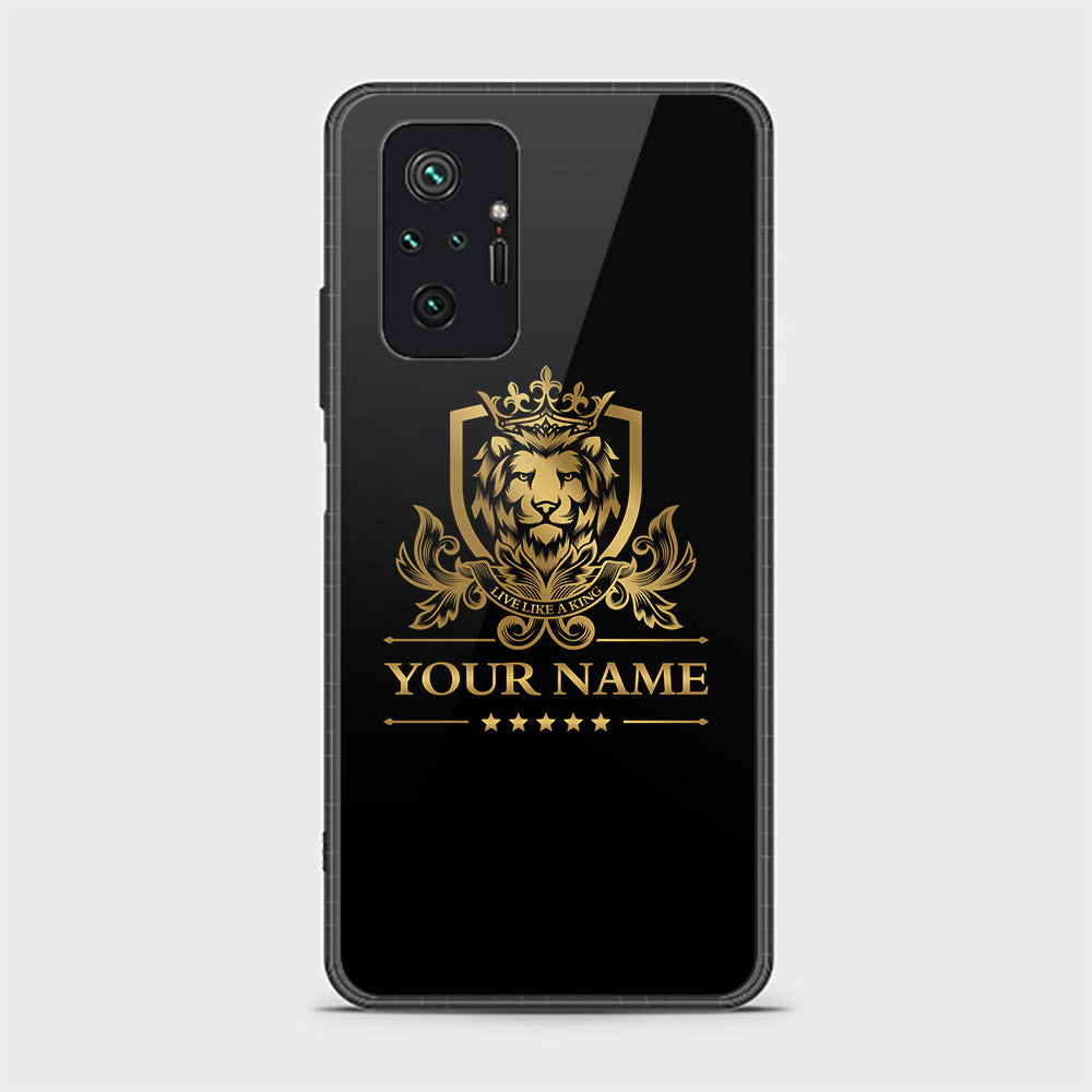 Xiaomi Redmi Note 10 Pro 4G Cover - Gold Series - HQ Ultra Shine Premium Infinity Glass Soft Silicon Borders Case