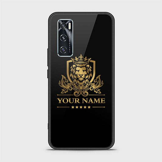 Vivo V20 SE Cover - Gold Series - HQ Ultra Shine Premium Infinity Glass Soft Silicon Borders Case