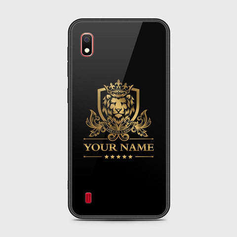 Samsung Galaxy A10 Cover - Gold Series - HQ Ultra Shine Premium Infinity Glass Soft Silicon Borders Case