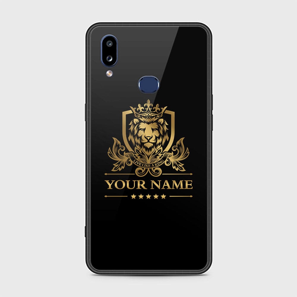 Samsung Galaxy A10s Cover - Gold Series - HQ Ultra Shine Premium Infinity Glass Soft Silicon Borders Case