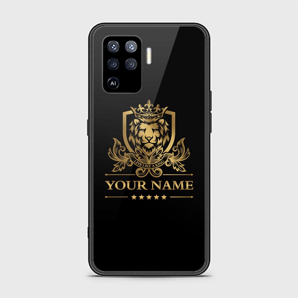 Oppo F19 Pro Cover - Gold Series - HQ Ultra Shine Premium Infinity Glass Soft Silicon Borders Case