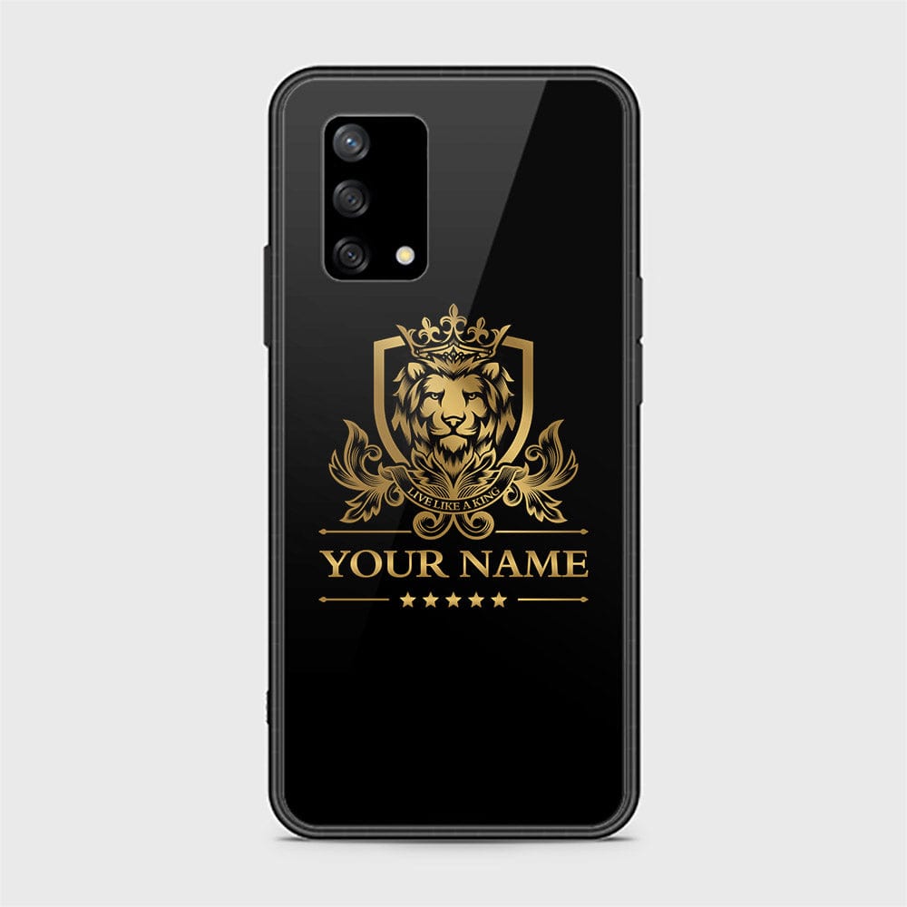 Oppo A74 Cover - Gold Series - HQ Ultra Shine Premium Infinity Glass Soft Silicon Borders Case