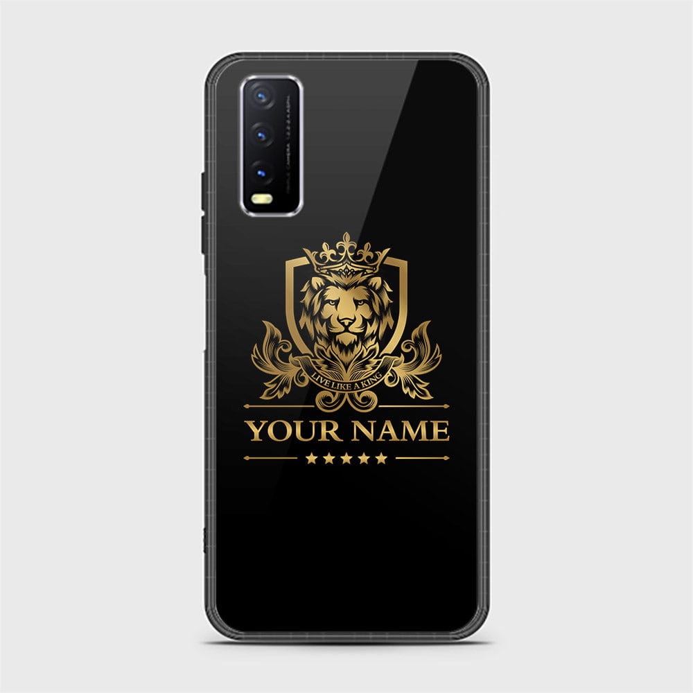 Vivo Y11s Cover - Gold Series - HQ Ultra Shine Premium Infinity Glass Soft Silicon Borders Case