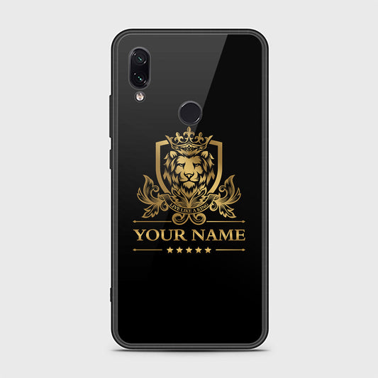 Xiaomi Redmi Note 7 Cover - Gold Series - HQ Ultra Shine Premium Infinity Glass Soft Silicon Borders Case