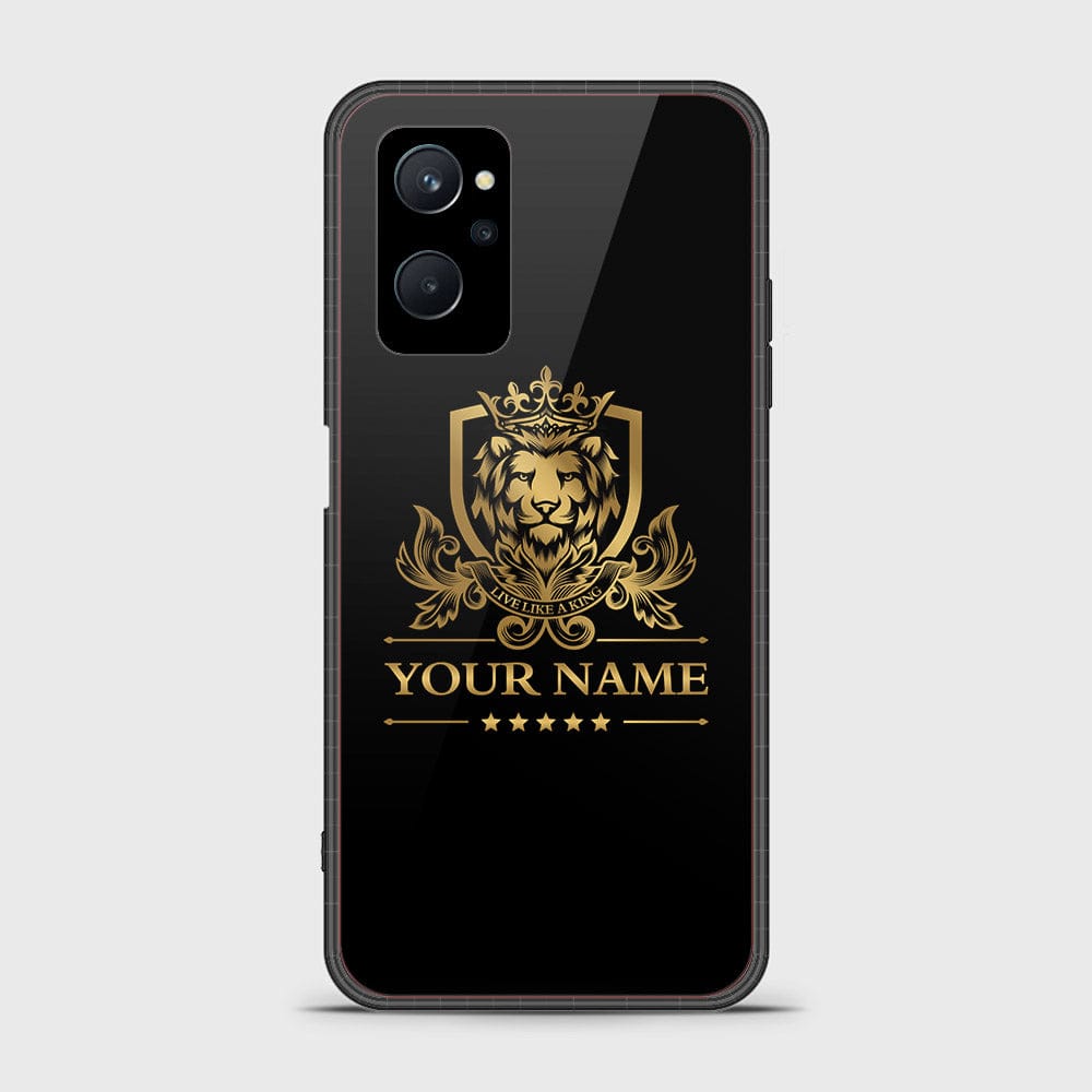 Realme 9i Cover - Gold Series - HQ Ultra Shine Premium Infinity Glass Soft Silicon Borders Case