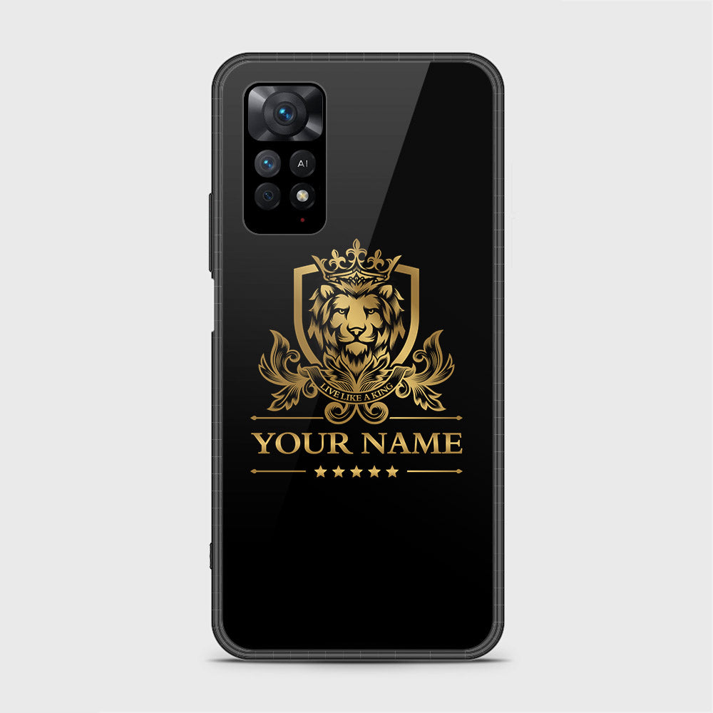 Xiaomi Redmi Note 11S Cover - Gold Series - HQ Ultra Shine Premium Infinity Glass Soft Silicon Borders Case