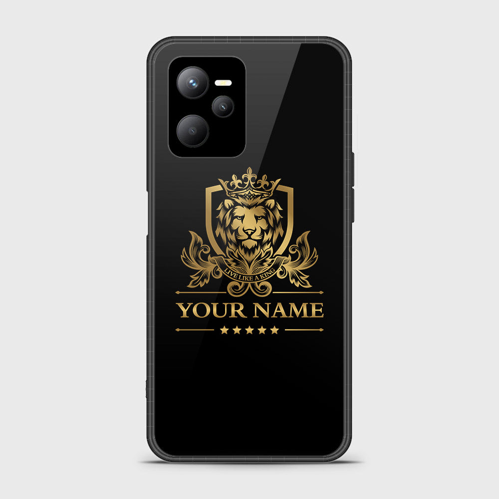 Realme Narzo 50A Prime Cover - Gold Series - HQ Ultra Shine Premium Infinity Glass Soft Silicon Borders Case