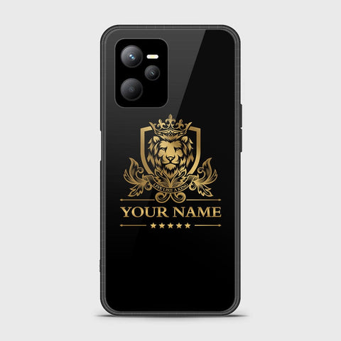 Realme V25 Cover - Gold Series - HQ Ultra Shine Premium Infinity Glass Soft Silicon Borders Case