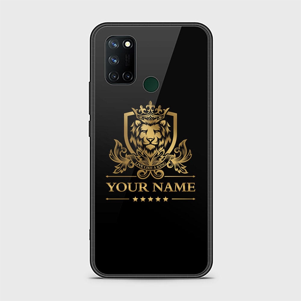 Realme C17 Cover - Gold Series - HQ Ultra Shine Premium Infinity Glass Soft Silicon Borders Case