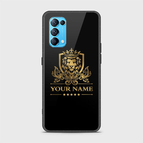 Oppo Reno 5 4G Cover - Gold Series - HQ Ultra Shine Premium Infinity Glass Soft Silicon Borders Case