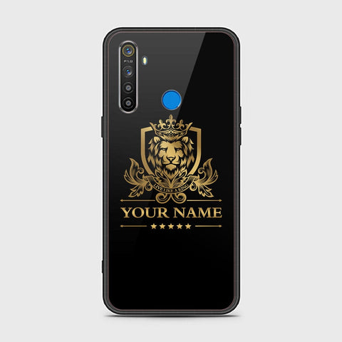 Realme 5i Cover - Gold Series - HQ Ultra Shine Premium Infinity Glass Soft Silicon Borders Case