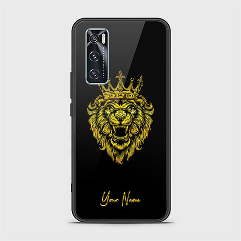 Vivo V20 SE Cover - Gold Series - HQ Ultra Shine Premium Infinity Glass Soft Silicon Borders Case