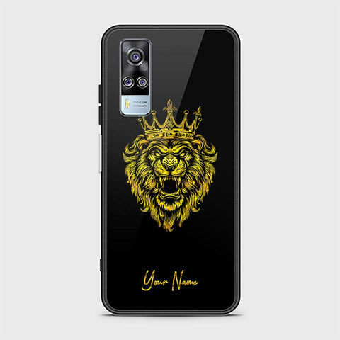 Vivo Y51s Cover - Gold Series - HQ Ultra Shine Premium Infinity Glass Soft Silicon Borders Case