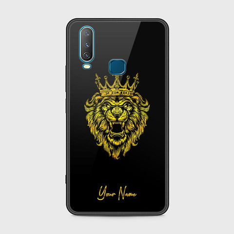 Vivo Y17 Cover - Gold Series - HQ Ultra Shine Premium Infinity Glass Soft Silicon Borders Case