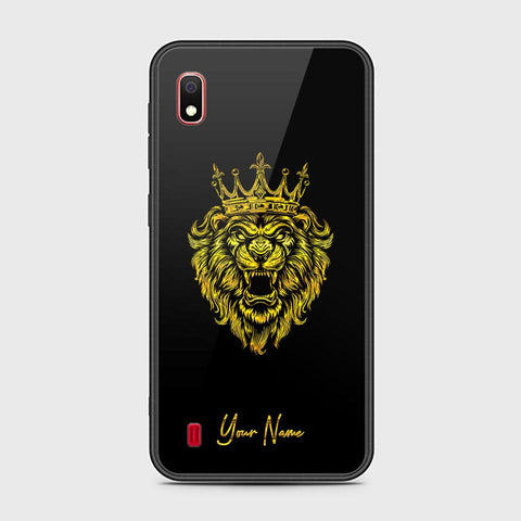 Samsung Galaxy A10 Cover - Gold Series - HQ Ultra Shine Premium Infinity Glass Soft Silicon Borders Case