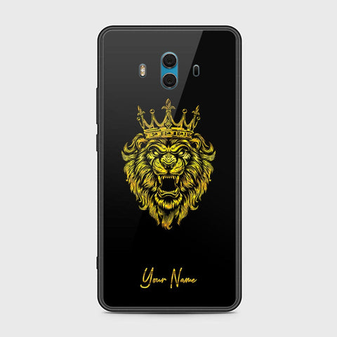 Huawei Mate 10 Cover - Gold Series - HQ Ultra Shine Premium Infinity Glass Soft Silicon Borders Case