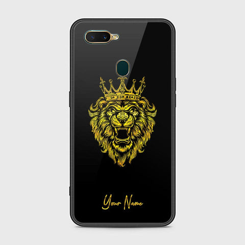 Oppo A12 Cover - Gold Series - HQ Ultra Shine Premium Infinity Glass Soft Silicon Borders Case