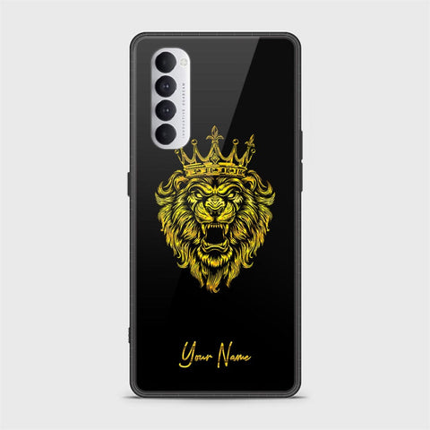 Oppo Reno 4 Pro Cover - Gold Series - HQ Ultra Shine Premium Infinity Glass Soft Silicon Borders Case