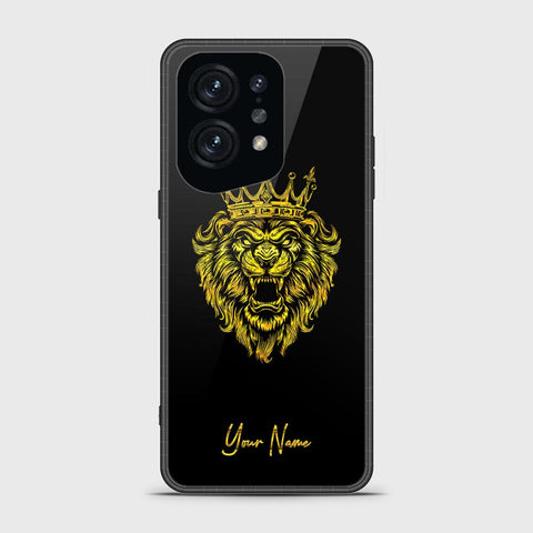 Oppo Find X5 Cover - Gold Series - HQ Ultra Shine Premium Infinity Glass Soft Silicon Borders Case