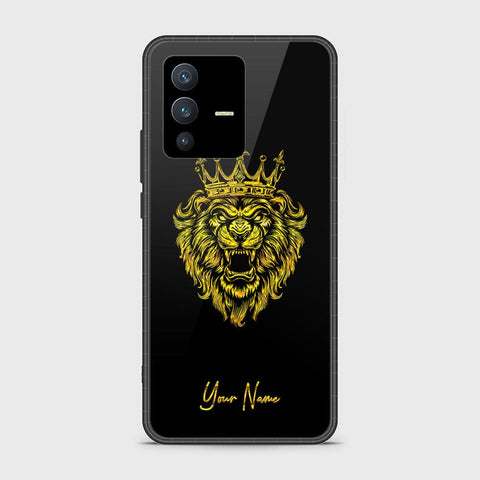 Vivo V23 5G Cover - Gold Series - HQ Ultra Shine Premium Infinity Glass Soft Silicon Borders Case