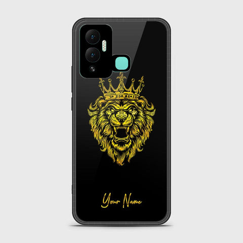 Infinix Hot 12i Cover - Gold Series - HQ Ultra Shine Premium Infinity Glass Soft Silicon Borders Case