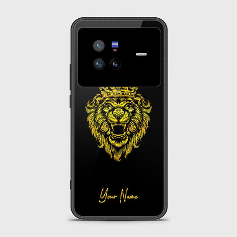 Vivo X80 Cover - Gold Series - HQ Ultra Shine Premium Infinity Glass Soft Silicon Borders Case